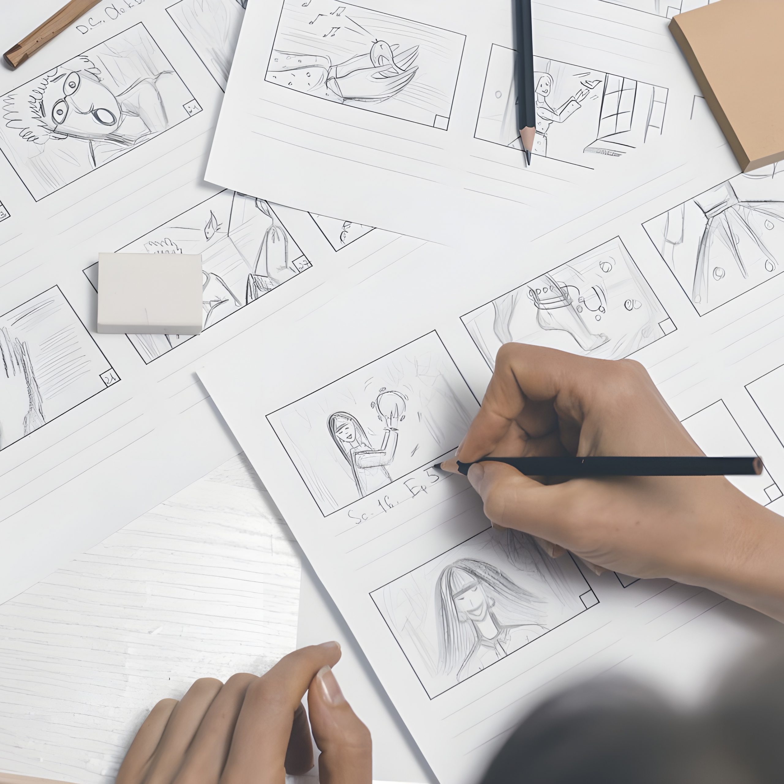Ilustrasi Storyboard Portfolio